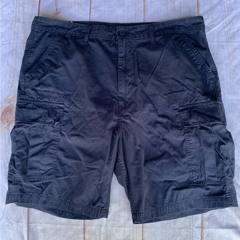 Levi’s Levi Strauss Two Horse Brand Navy Cargo Shorts Size 40